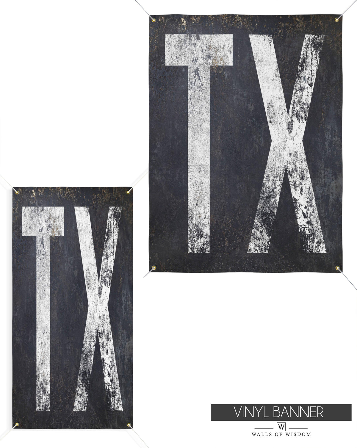 TX Bar Sign Outdoor Vinyl Sign - Porch and Patio Garden Yard Art