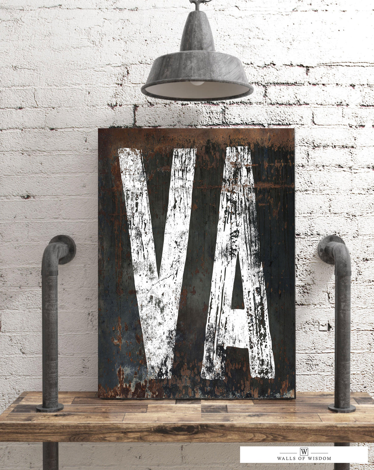 Shenandoah Chic: Virginia Home State Vintage Style Western Inspired Canvas Wall Art You'll Love