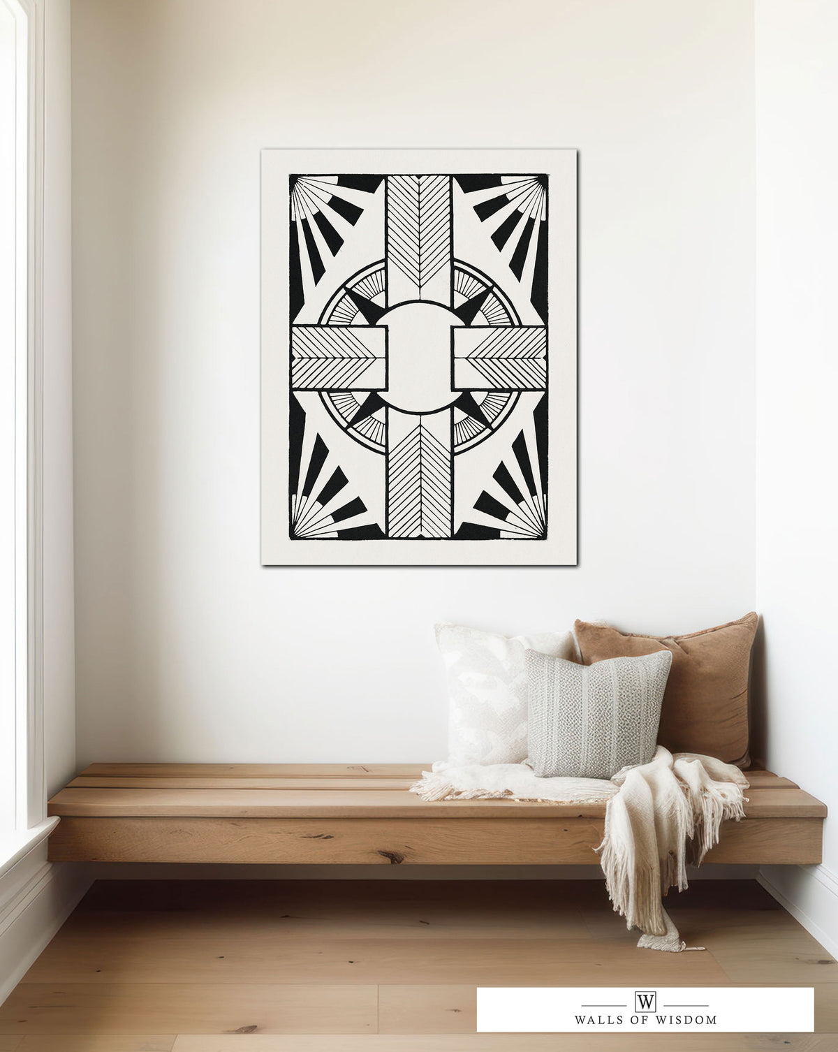 Intricate Geometric Patterns in Canvas Print