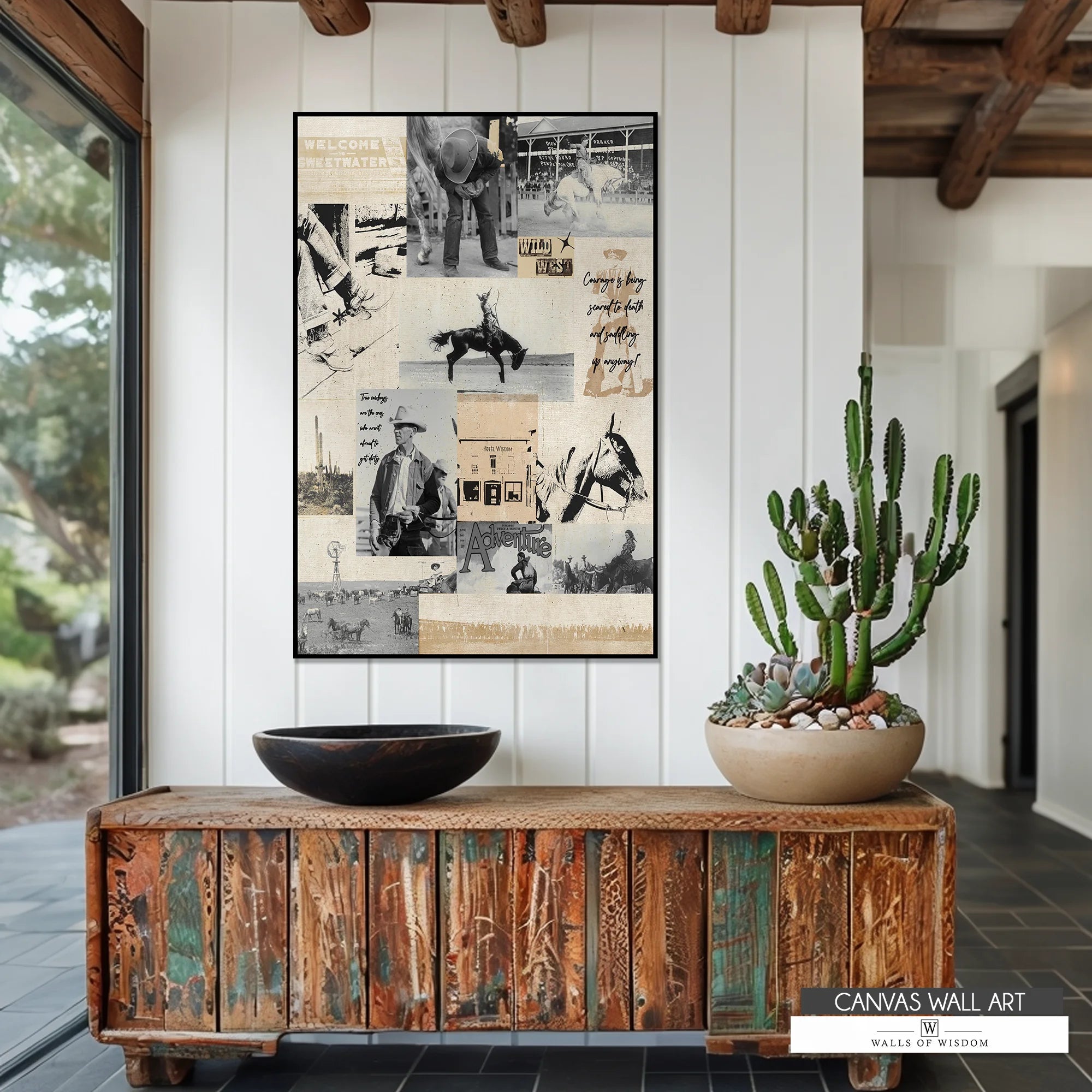 Walls of Wisdom | Large Wall Art Murals & Rustic Western Decor