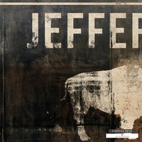 Personalized Bohemian Buffalo Name Sign Canvas Wall Art -  NLSC0113