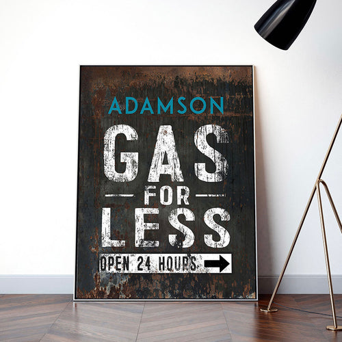vintage custom gas station sign personalized garage bar outdoor home bar decor
