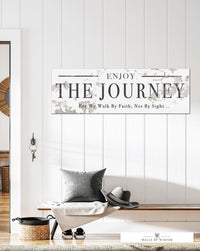 Enjoy the Journey - Motivational Canvas Wall Art Print