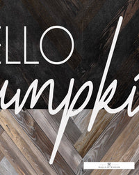 "Hello Pumpkin" Modern Fall Sign - Cozy Neutral Farmhouse Fall Decor Canvas Print