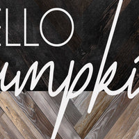 " Hello Pumpkin"  Modern Farmhouse Fall Poster Sign - Warm and Cozy Fall Prints