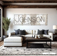 Rustic Western Decor Last Name Custom Sign