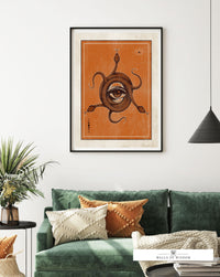 Mystic Medusa Poster Print: An Enchanting Touch for Eclectic Gallery Walls and Halloween Décor