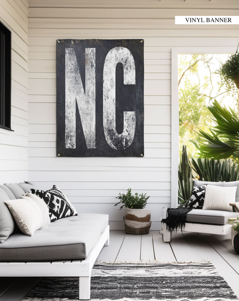 "North Carolina Pride Vinyl Banner: Perfect for Outdoor Spaces and Home Decor"