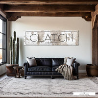 Large Living Room Western Decor Name Sign