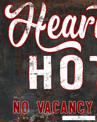 Heartbreak Hotel Sign Vintage Bar Decor Poster Print