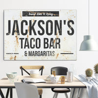 Western Farmhouse Style Personalized Kitchen Sign
