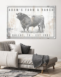 Personalized Home Decor Farm Sign - Personalized Gift Ideas for Modern Farmhouse Wall Art