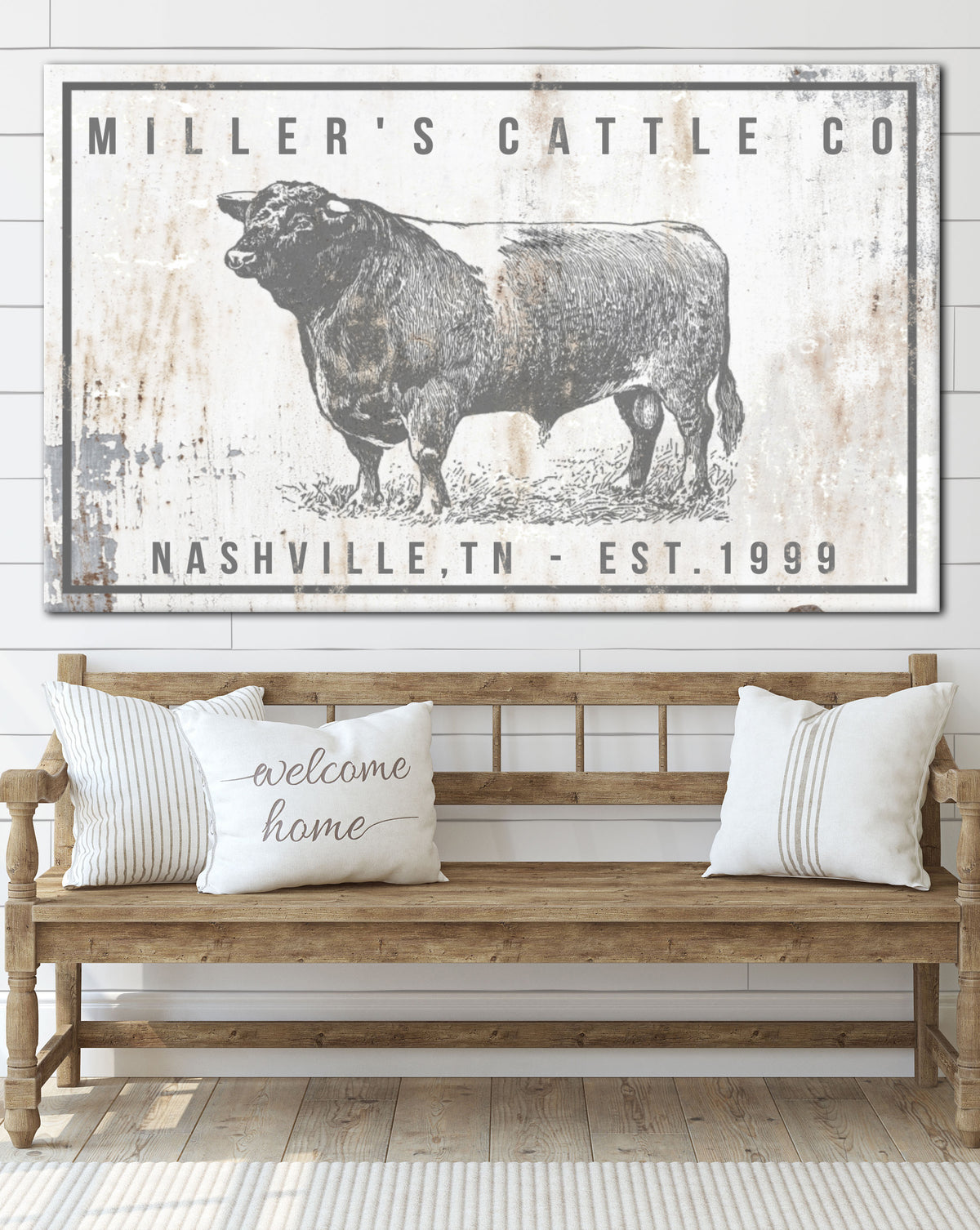 Personalized Home Decor Farm Sign - Personalized Gift Ideas for Modern Farmhouse Wall Art