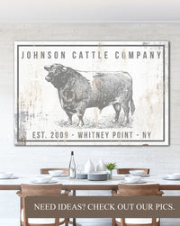 Personalized Home Decor Farm Sign - Personalized Gift Ideas for Modern Farmhouse Wall Art