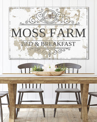 Personalized Family Established Signs Canvas Wall Art
