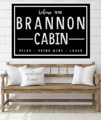 Personalized Home Sign  - Family Established Name Sign - Last Name Sign