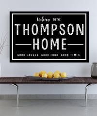 Personalized Home Sign  - Family Established Name Sign - Last Name Sign