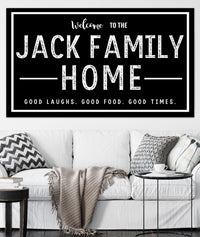 Personalized Home Sign  - Family Established Name Sign - Last Name Sign