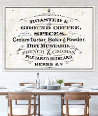 Modern Farmhouse Kitchen Wall Art Coffee Sign - French Country Cottage Kitchen Wall Decor