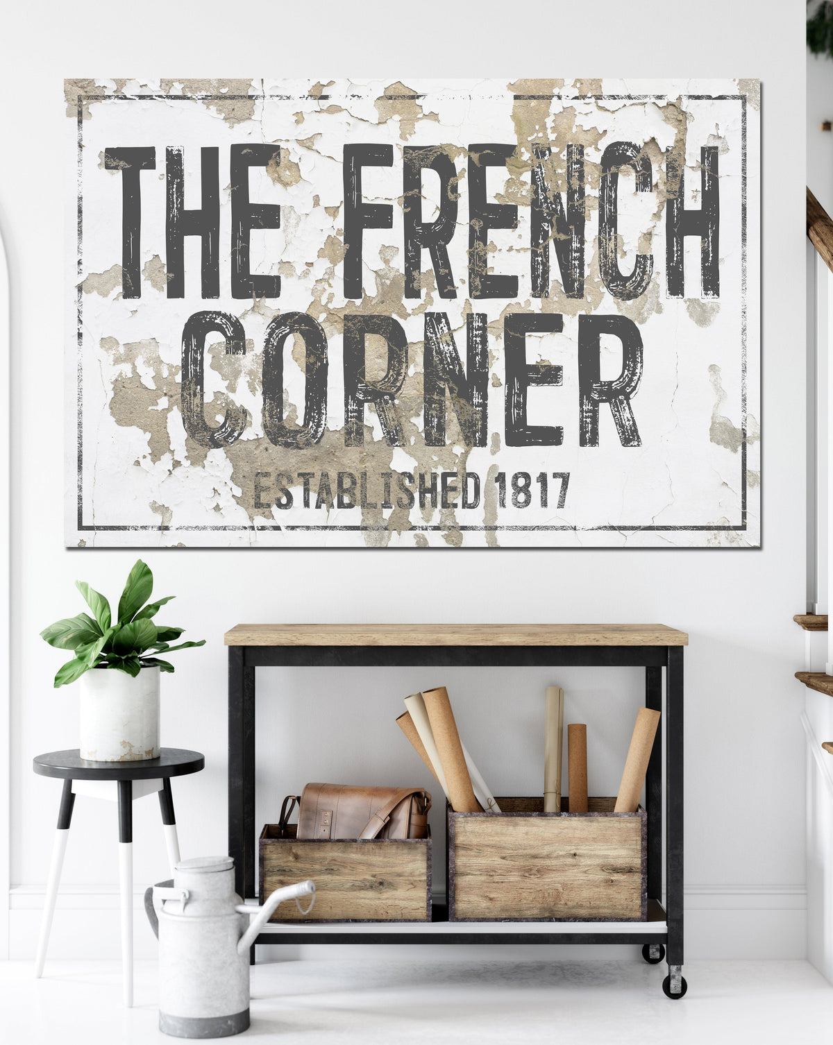 French Country Farmhouse Decor Canvas Wall Art