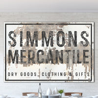 Personalized Vintage Bar Sign Canvas Art - Personalized Farmhouse Decor Wall Art