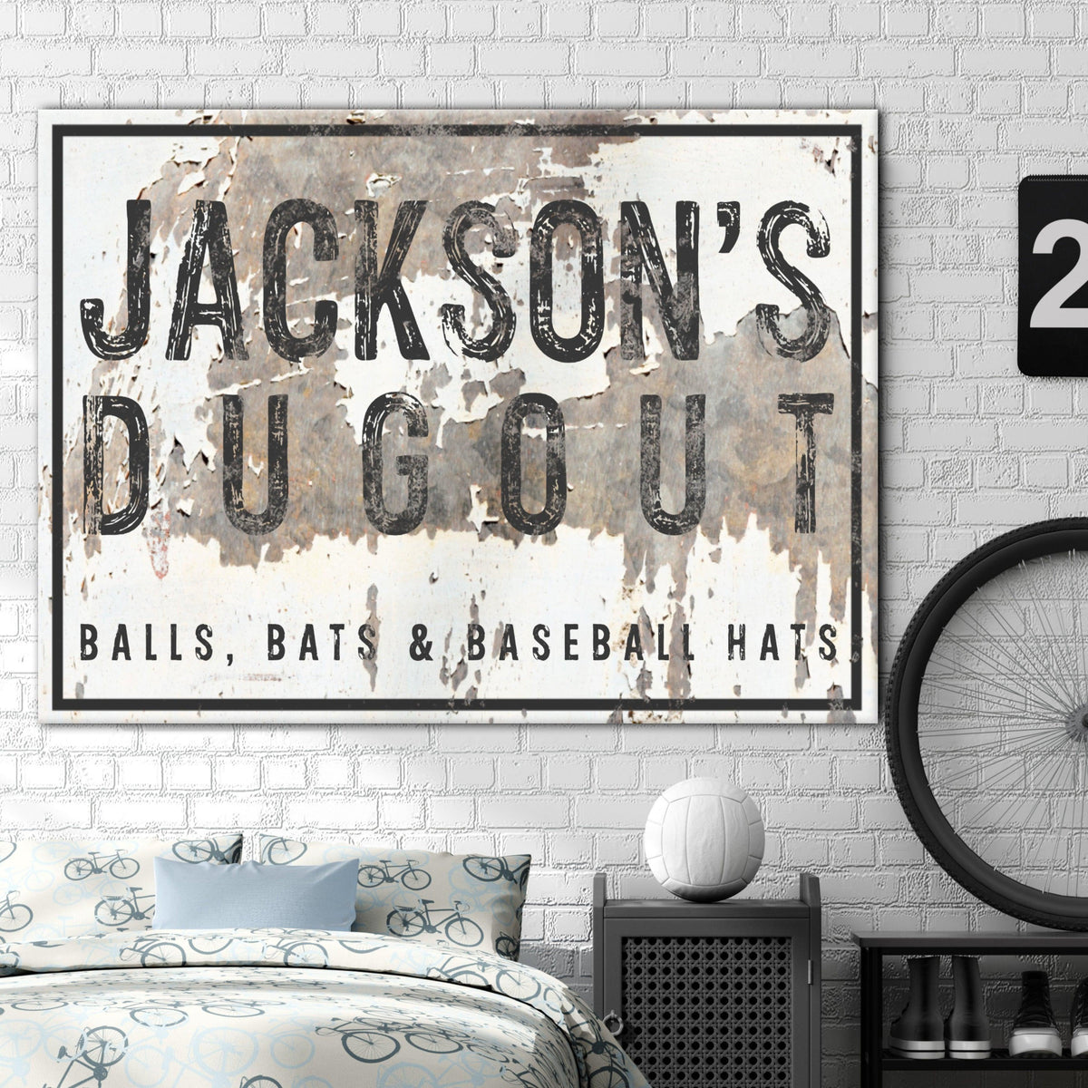 Personalized Vintage Bar Sign Canvas Art - Personalized Farmhouse Decor Wall Art