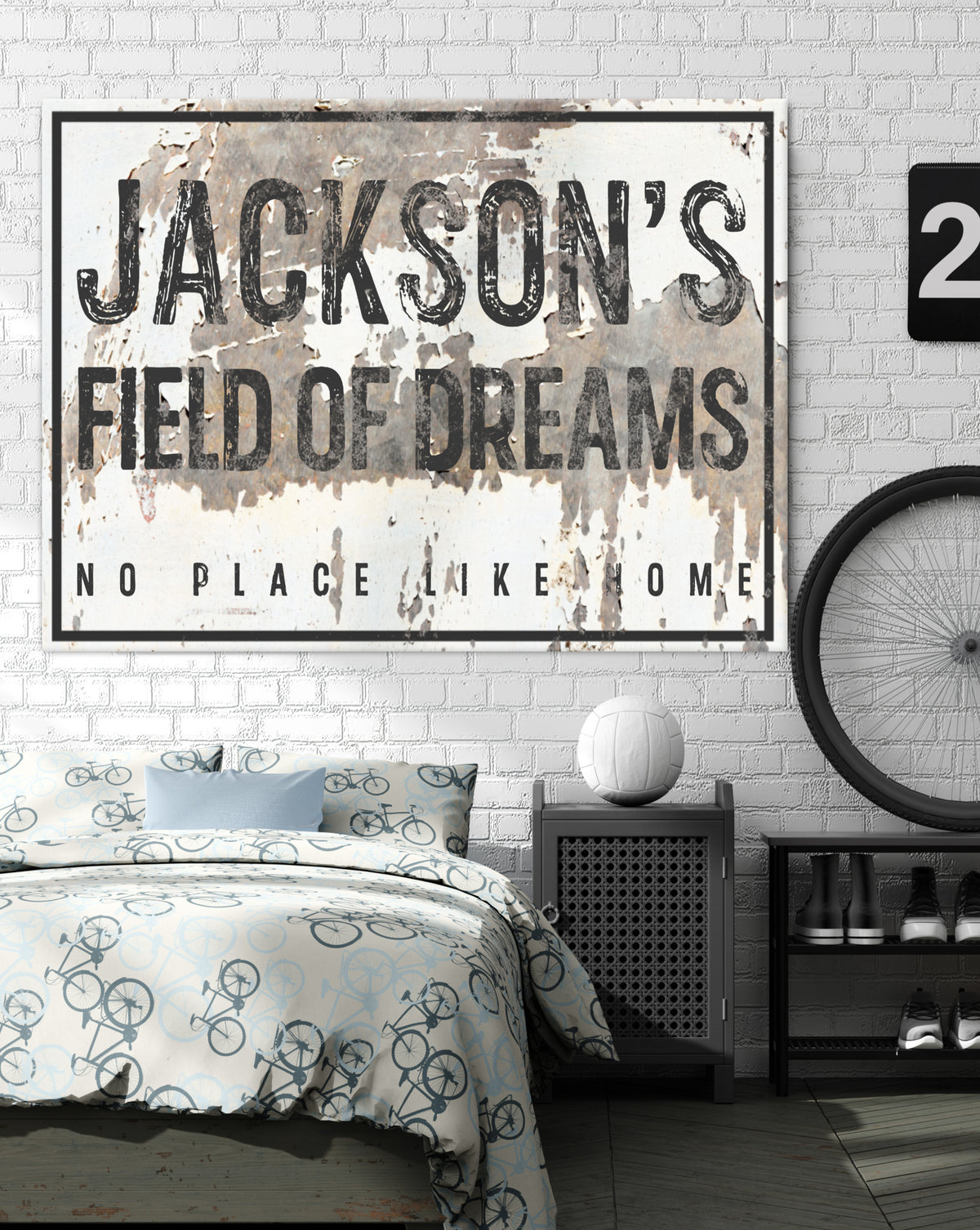 Personalized Vintage Bar Sign Canvas Art - Personalized Farmhouse Decor Wall Art