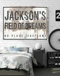 Personalized Vintage Bar Sign Canvas Art - Personalized Farmhouse Decor Wall Art