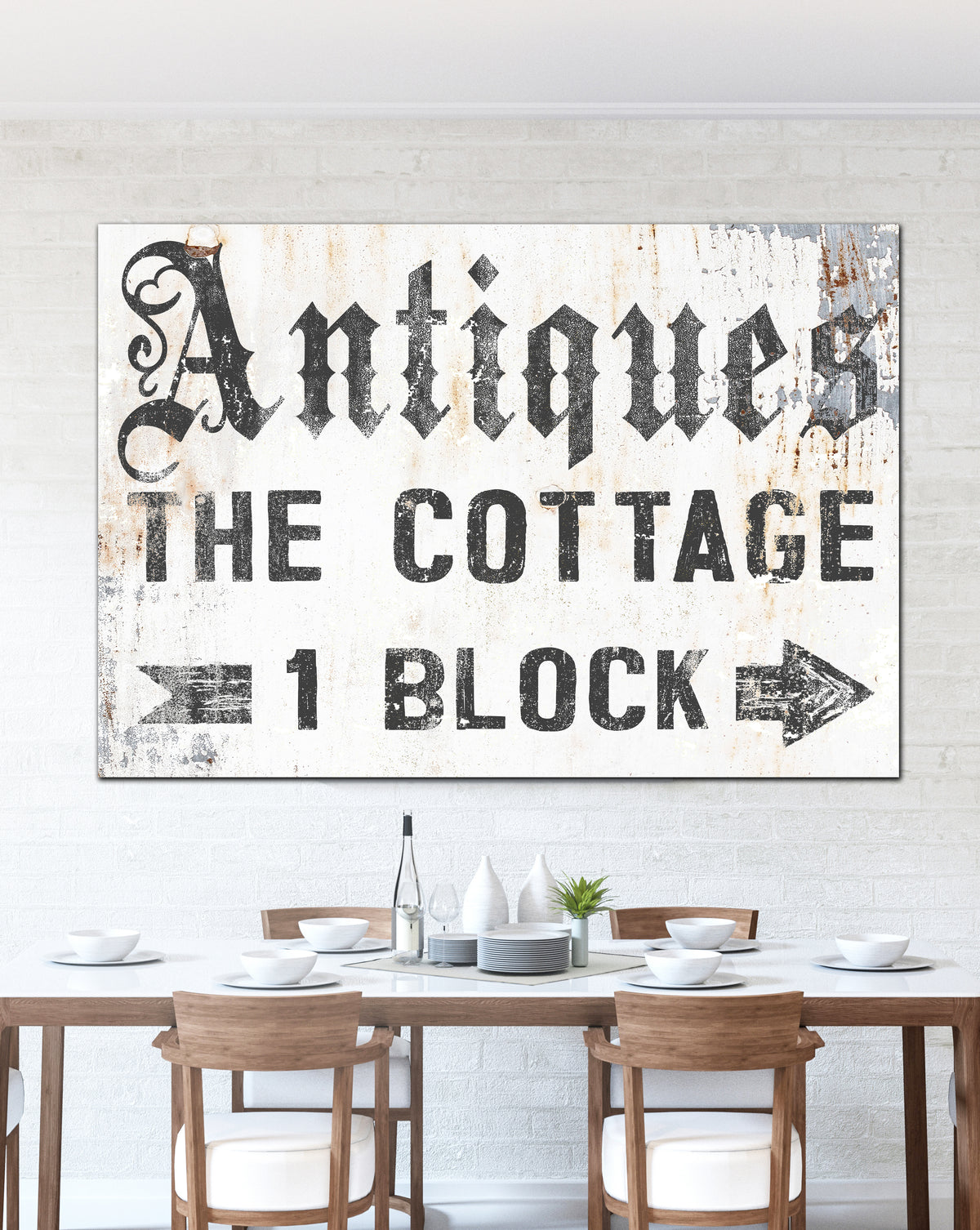 Antiques and Vintage Goods Sign Modern Farmhouse Decor 