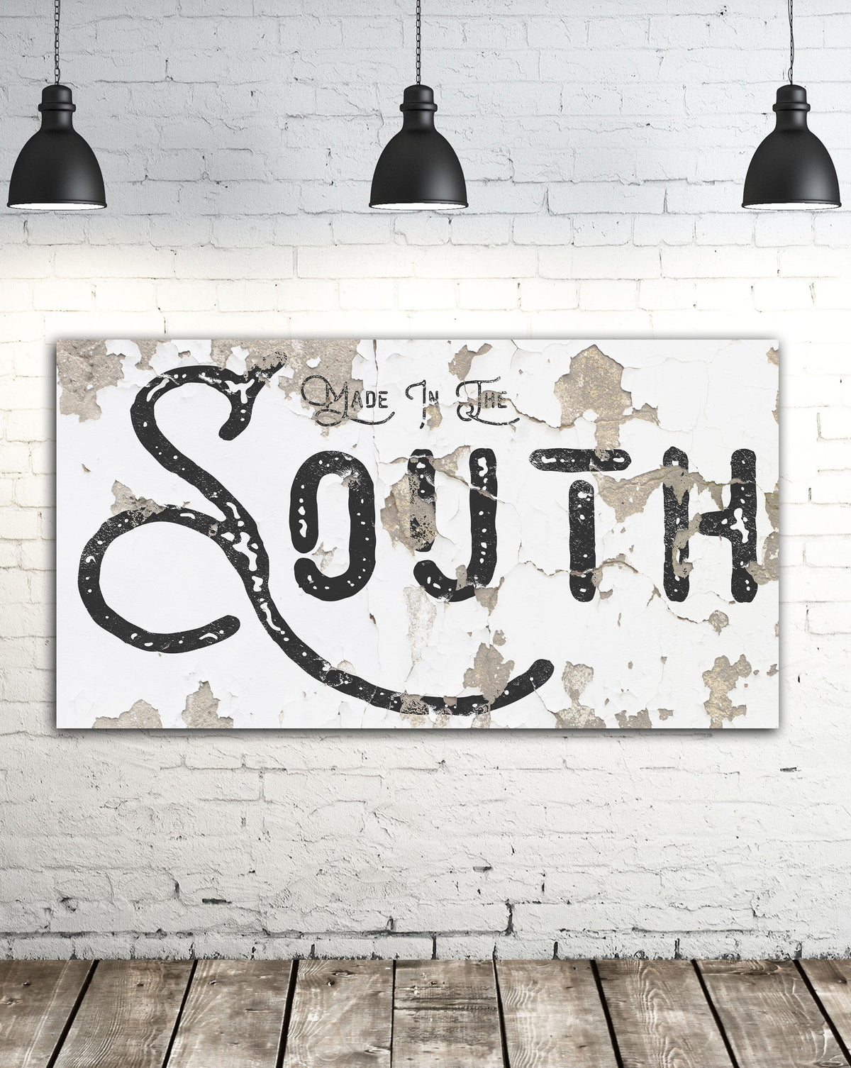 Made in the South - Modern Farmhouse Home Decor Wall Art