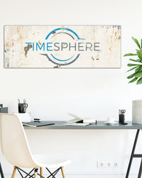 Creamy Metal Style Skinny Logo to Canvas Wall Art  - LS31