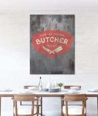 DIstress Metal Style Logo to Canvas Wall Art Print - LT20