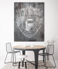 DIstress Metal Style Logo to Canvas Wall Art Print - LT20