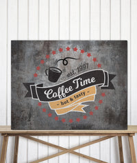 Distressed Metal Style Logo to Canvas Art Print - LT19