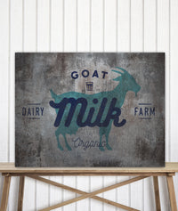 Distressed Metal Style Logo to Canvas Art Print - LT19