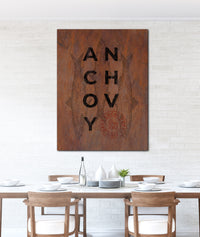 Rusted Metal Style Logo to Canvas Wall Art Print - LT14