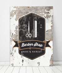 Chippy White Farmhouse Logo to Canvas Wall Art Print - LT16