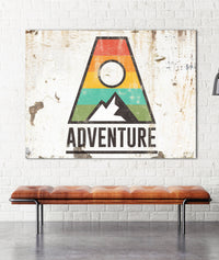 Creamy Metal Style Logo to Canvas Art Print - LT17