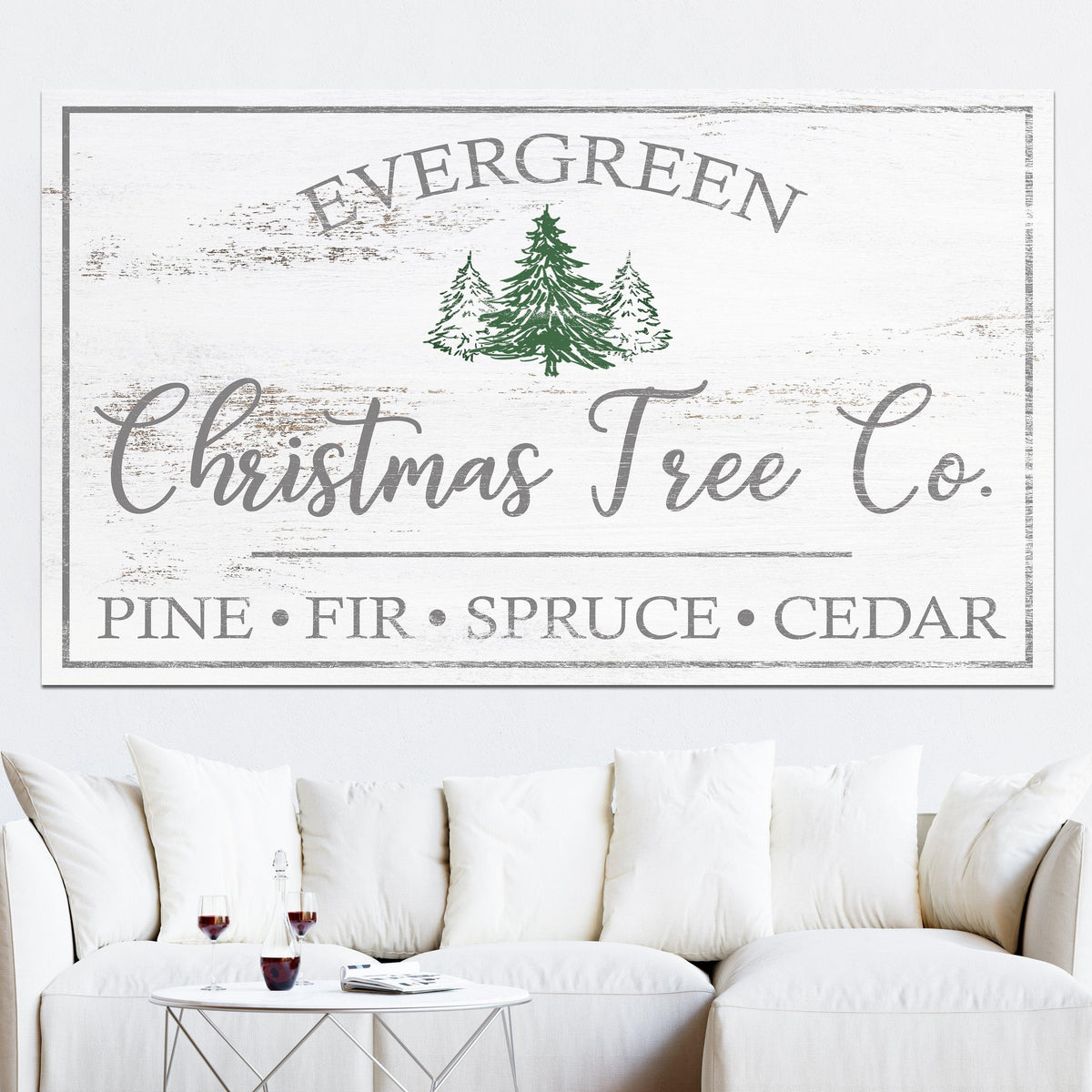 Christmas Tree Co. Farmhouse Decor Canvas Wall Art