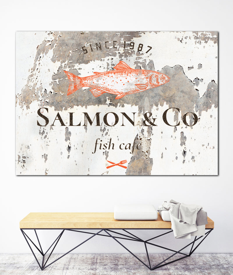 Chippy White Farmhouse Logo Canvas Art Print - LT15