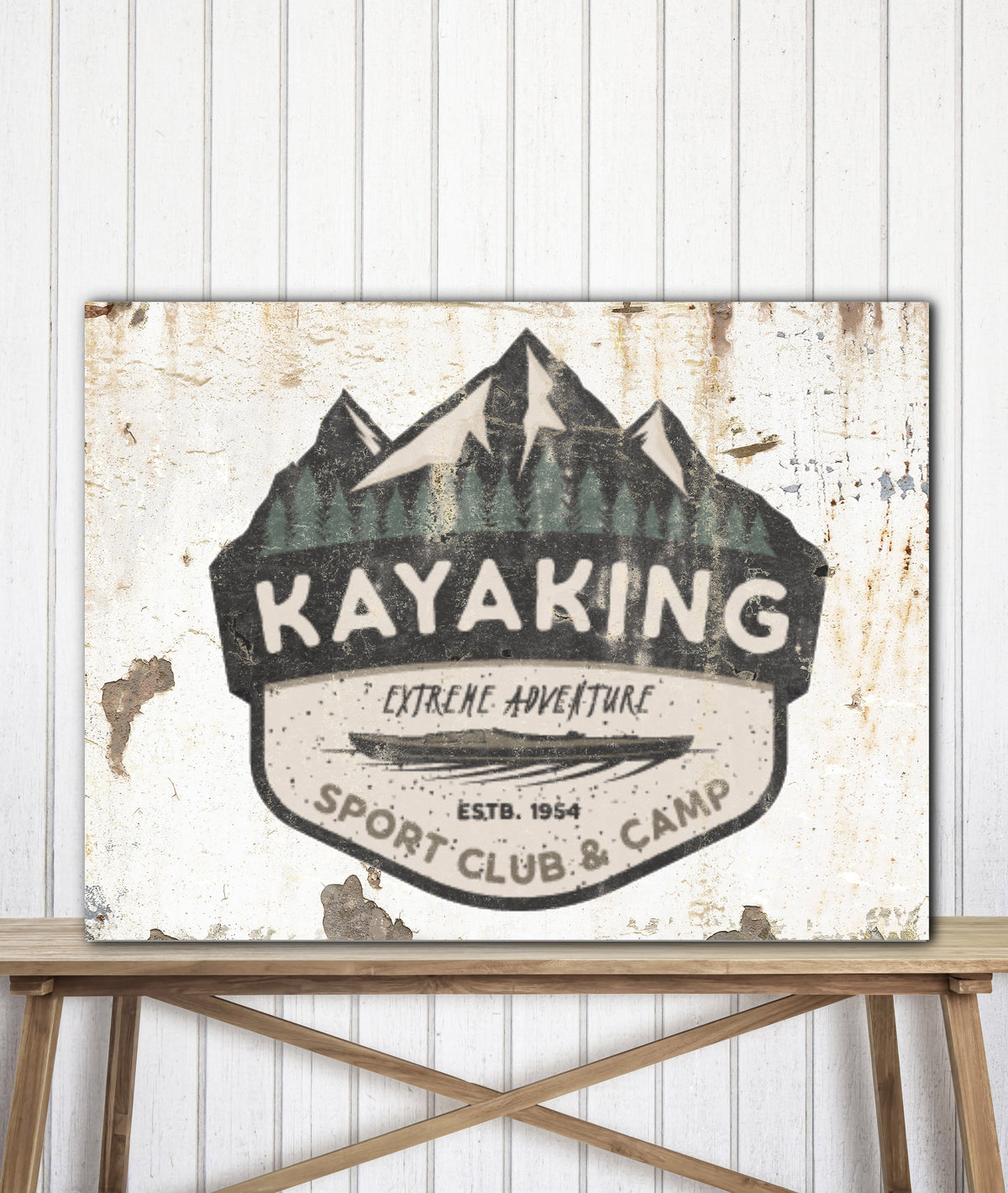 Creamy Metal Style Logo to Canvas Art Print - LT17
