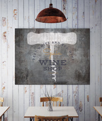 Distressed Metal Style Logo to Canvas Art Print - LT19