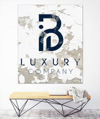 Chippy White Logo to Canvas Business Wall Art  - LT2