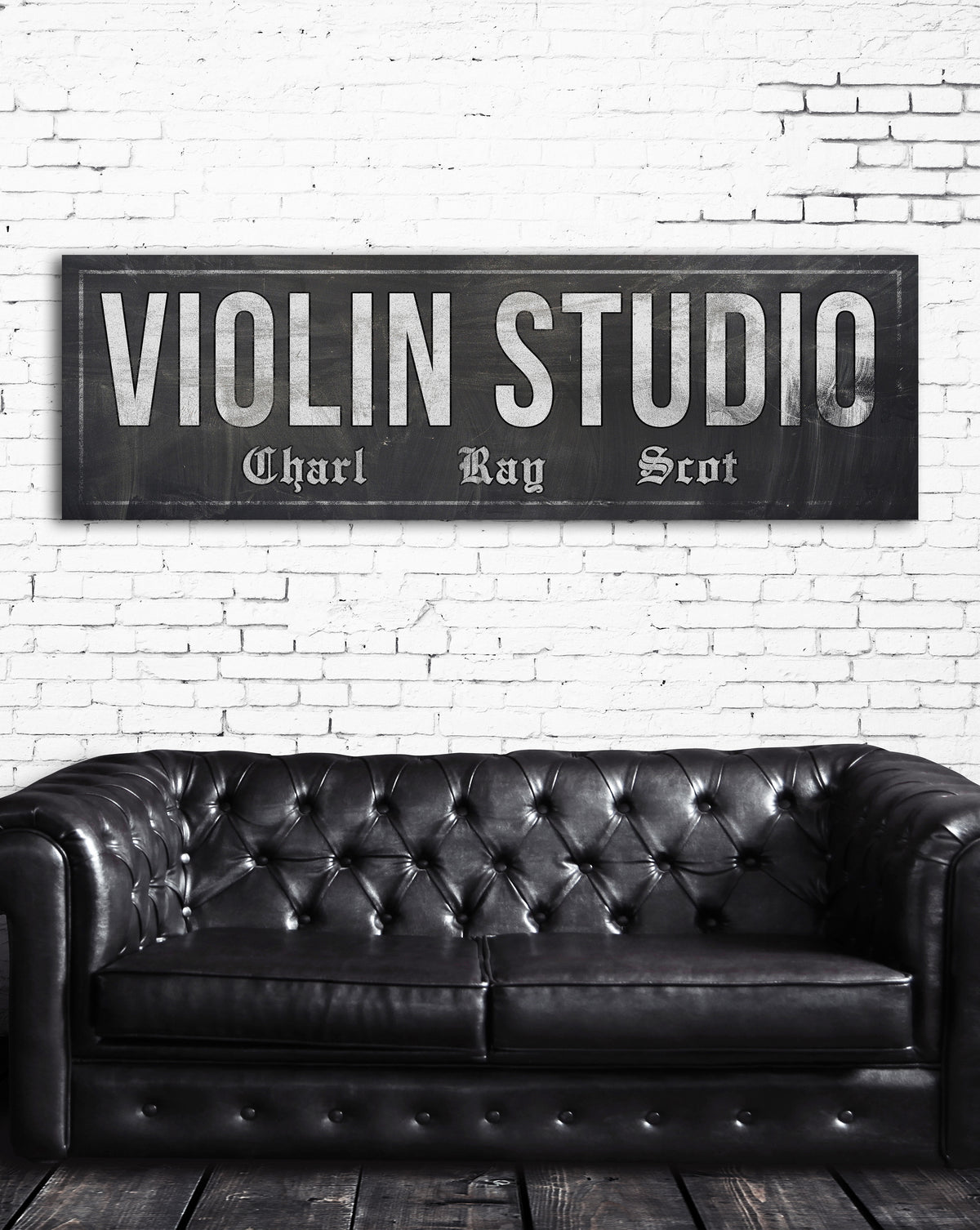 Large Wall Art Industrial Decor Music Canvas Sign