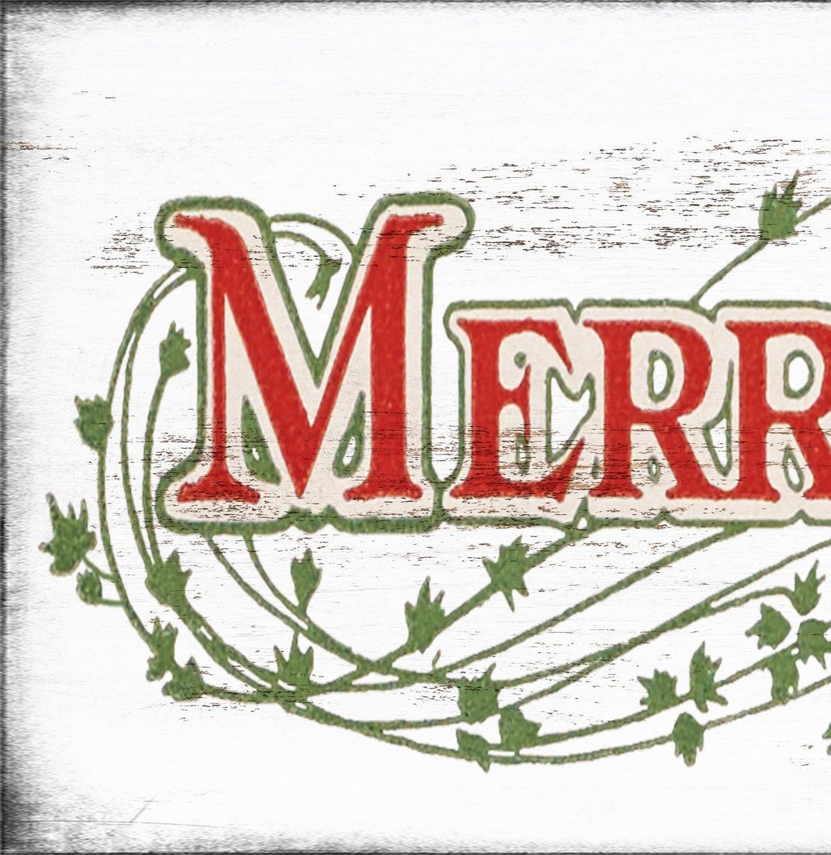 Merry Christmas Farmhouse Sign -  Retro Christmas Sign Wall Art