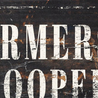 Western farmhouse wall art featuring an antique-inspired Farmers Union sign for ranch-style homes