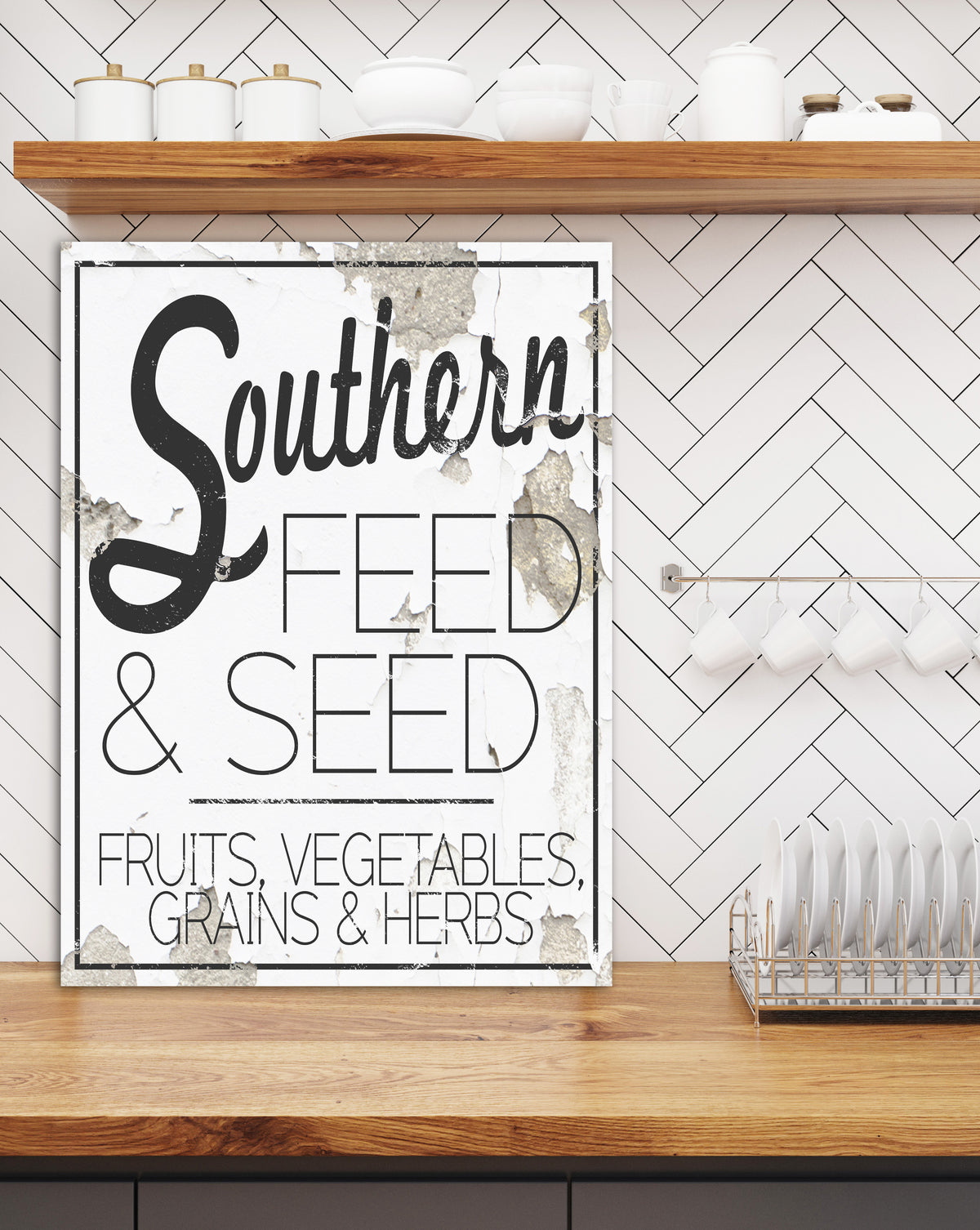 Feed & Seed Farmhouse Decor Wall Art Vintage Signs