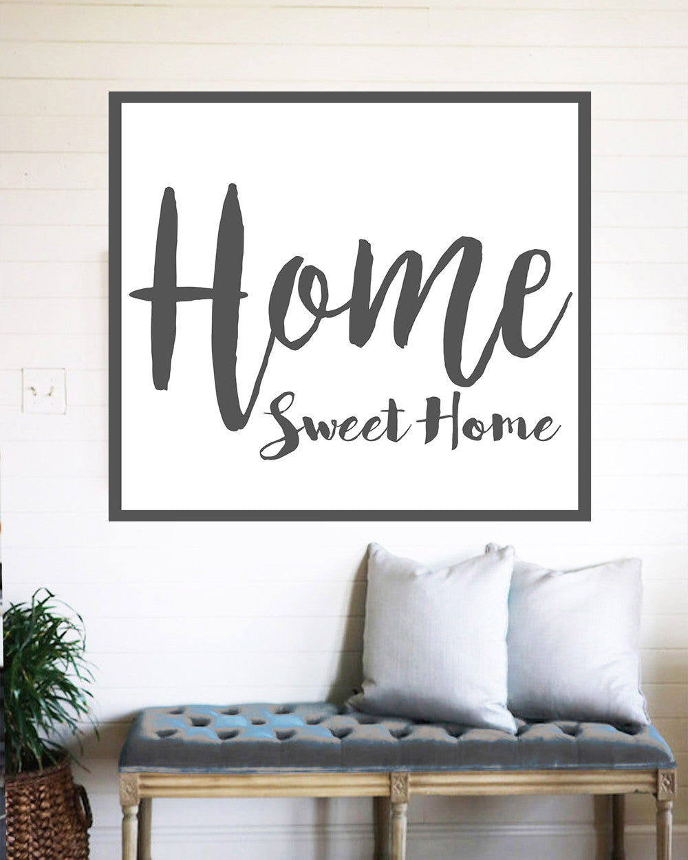 Home Sweet Home Farmhouse Sign - Rustic Wall Decor
