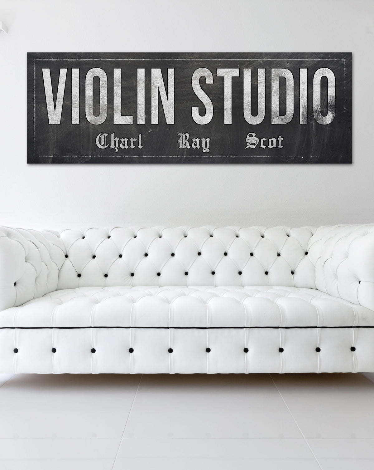 Violin Studio Canvas Wall Art Industrial Decor