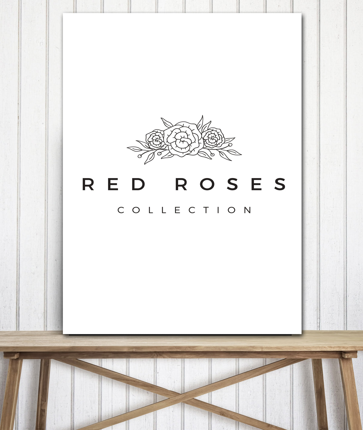 Solid White Business to Logo Canvas Print Wall Art - LT10